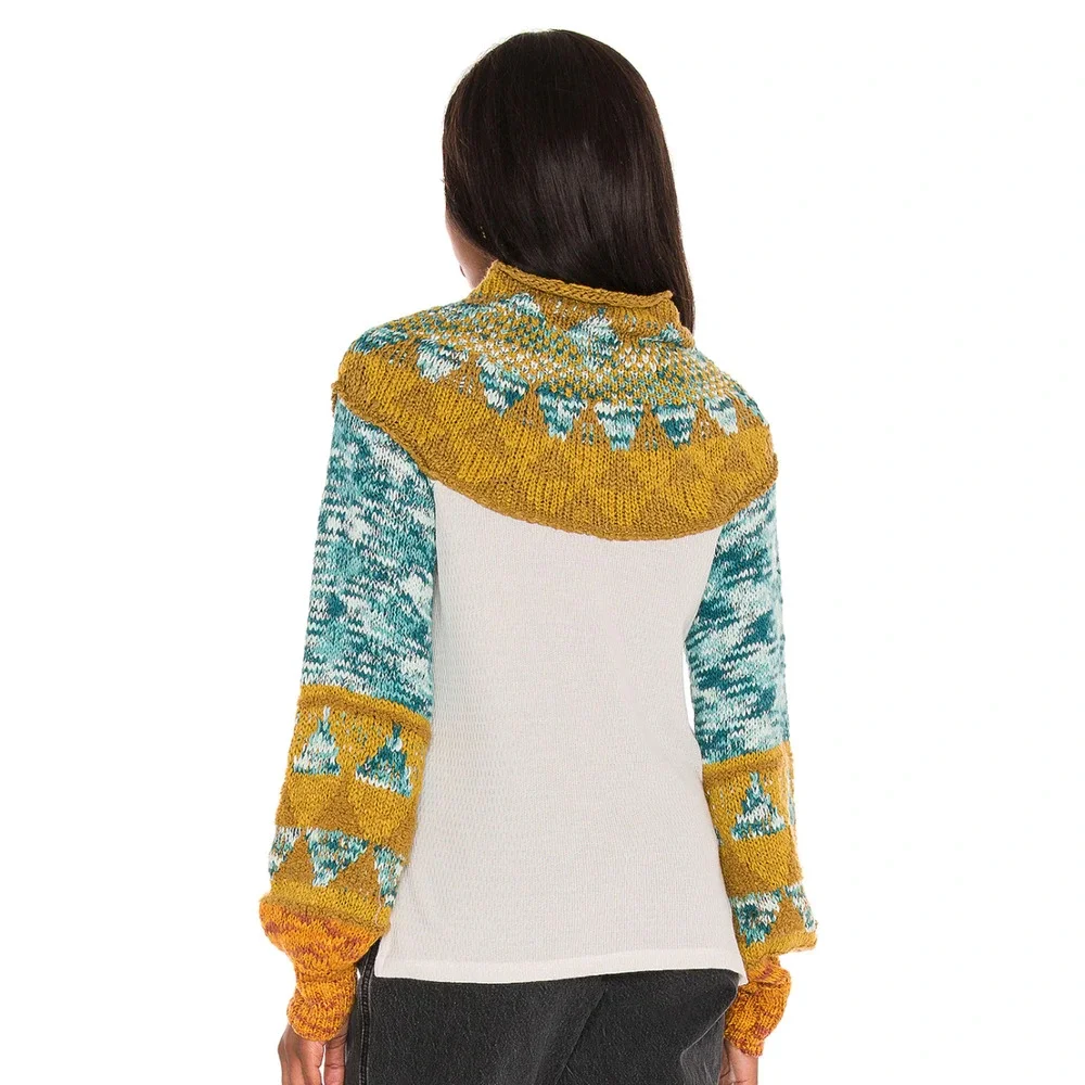 Colorful Patterned Sweater - Picture 4 of 5